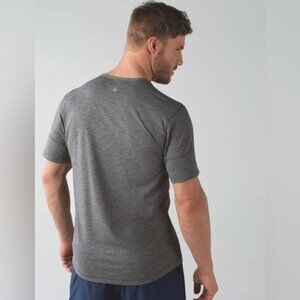 Lululemon oversized short sleeve casual lightweight grey crewneck silky shirt XL